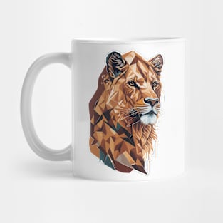 Geometric Lioness Mug